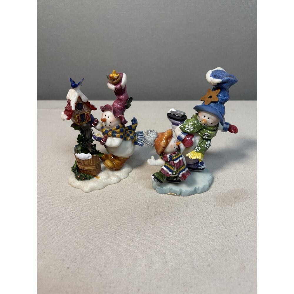 2 Wal-Mart Snowmen 5" Figurines R1203